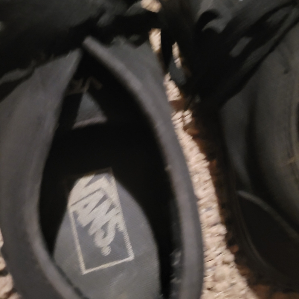 Mens VANS Canvas Shoes Black Size 8.5 - Picture 7 of 15